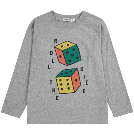 Bobo Choses Heather Grey Roll The Dice T-Shirt