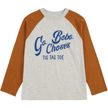 Bobo Choses Brown Go Bobo Ranglan Ärmar T-Shirt