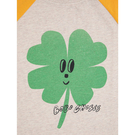 Bobo Choses Yellow Lucky Clover Ranglan Ärmar T-Shirt