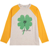 Bobo Choses Yellow Lucky Clover Ranglan Ärmar T-Shirt