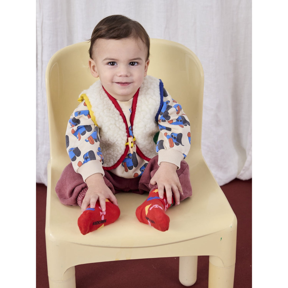 Bobo Choses Offwhite Doggy Mate All Över Sweatshirt