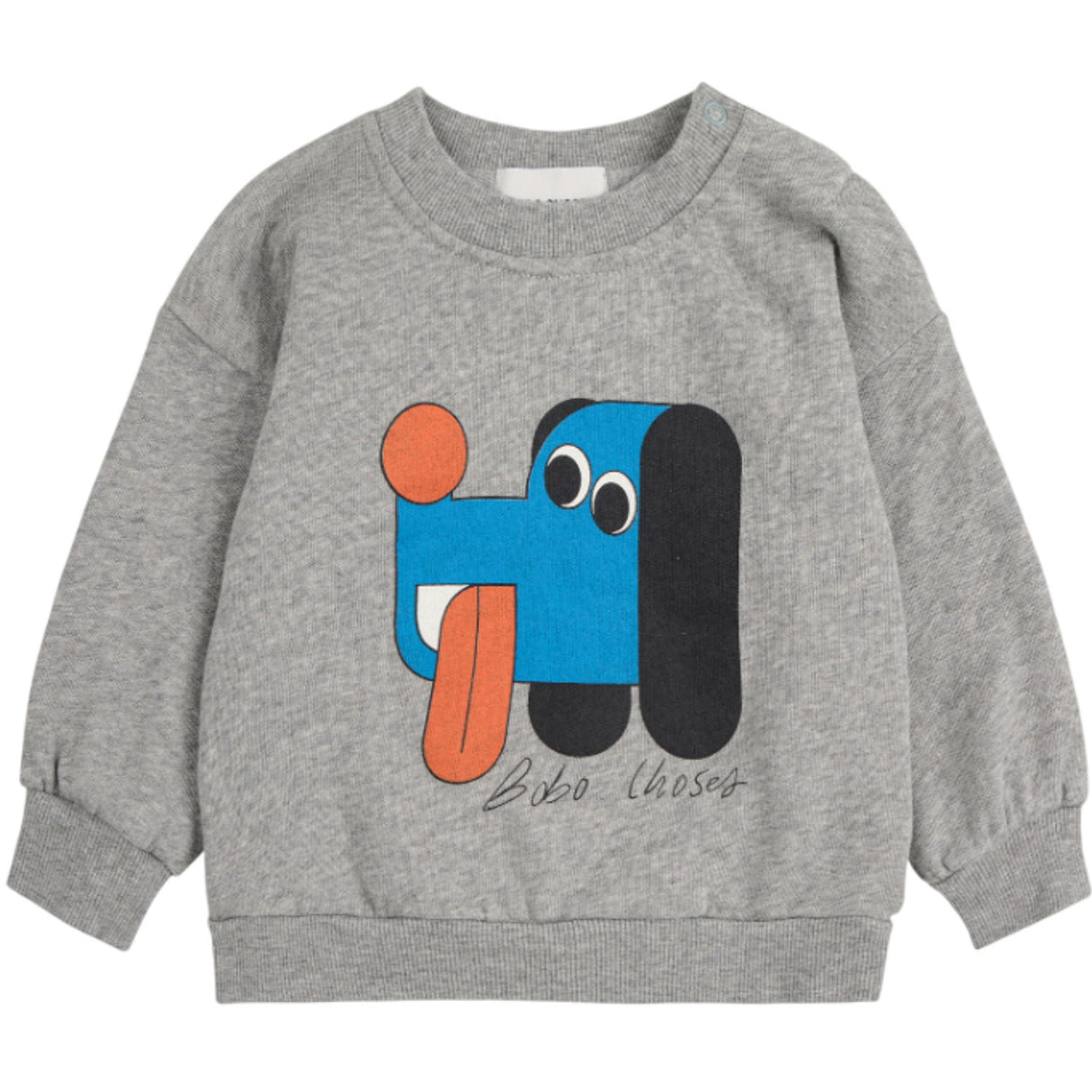 Bobo Choses Light Heather Grey Doggy Mate Sweatshirt