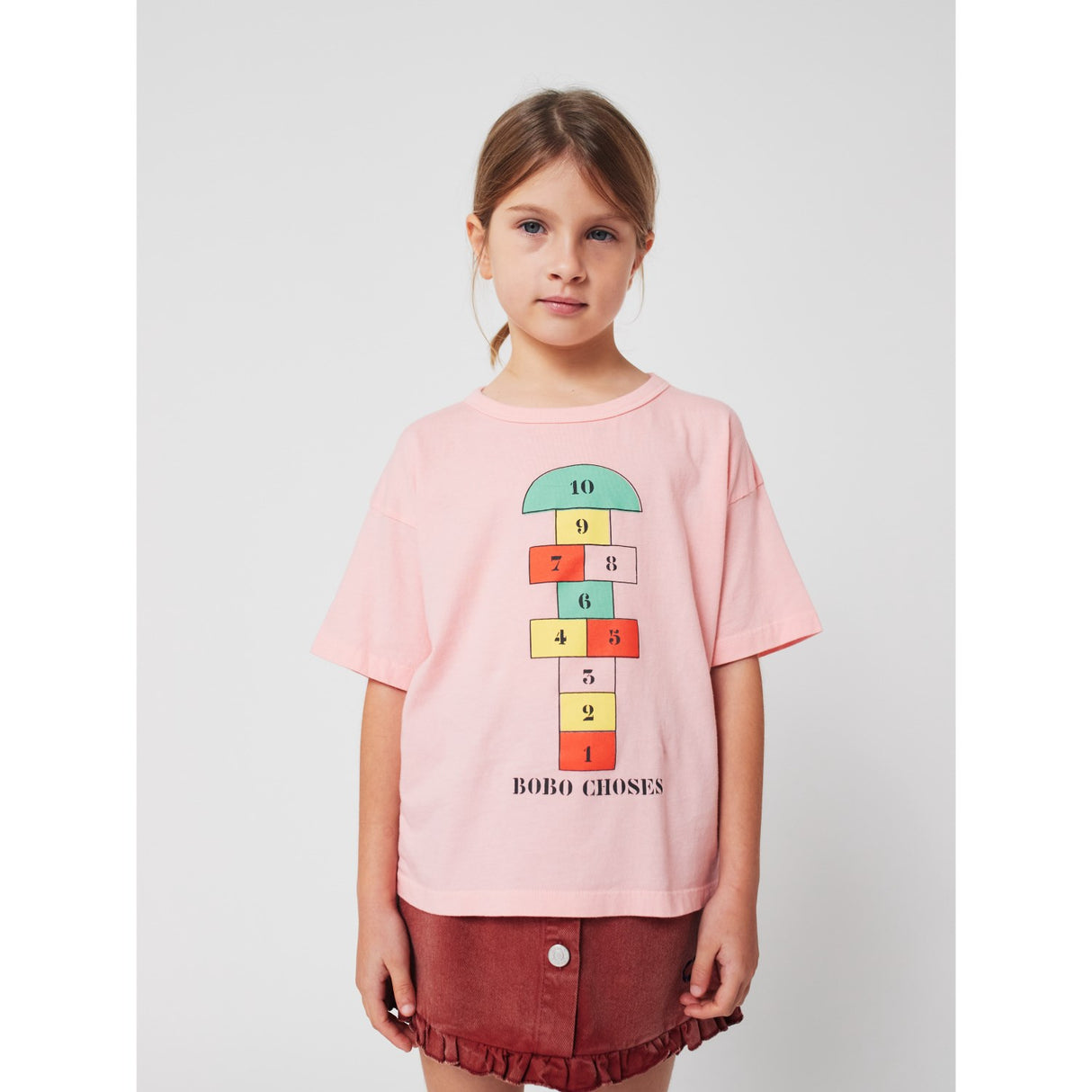 Bobo Choses Pink Hopscotch T-Shirt