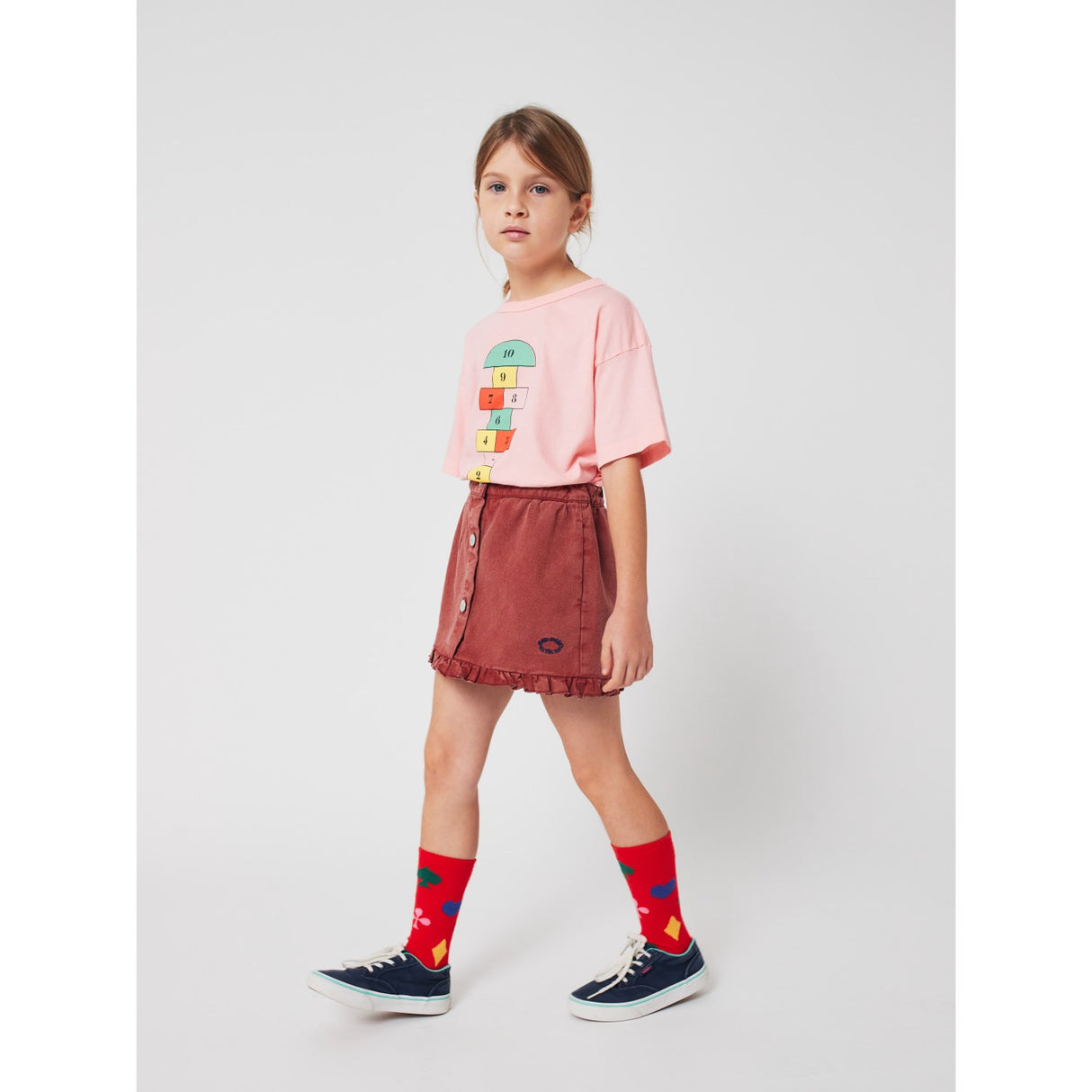 Bobo Choses Pink Hopscotch T-Shirt