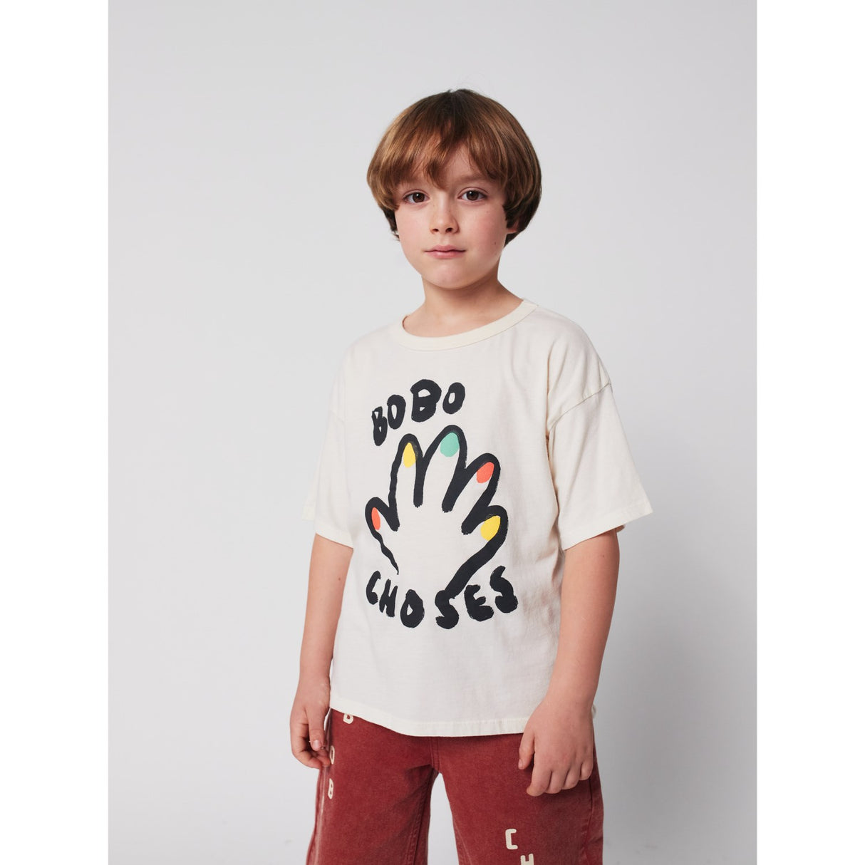 Bobo Choses Offwhite High Five T-Shirt