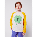 Bobo Choses Yellow Lucky Clover Ranglan Ärmar T-Shirt