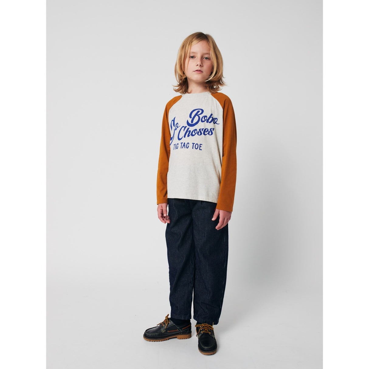 Bobo Choses Brown Go Bobo Ranglan Ärmar T-Shirt