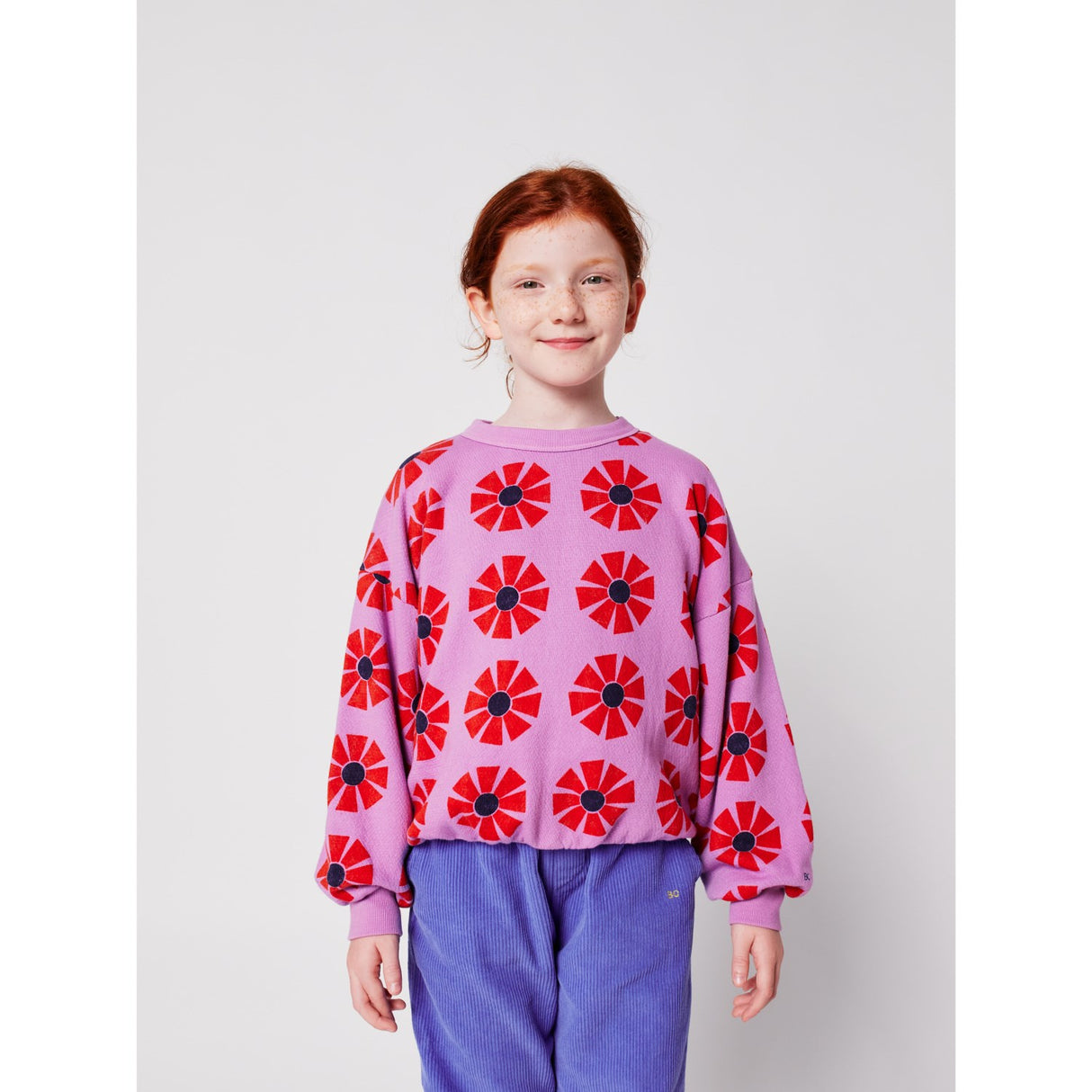 Bobo Choses Purple Kaleidoscope All Över Sweatshirt