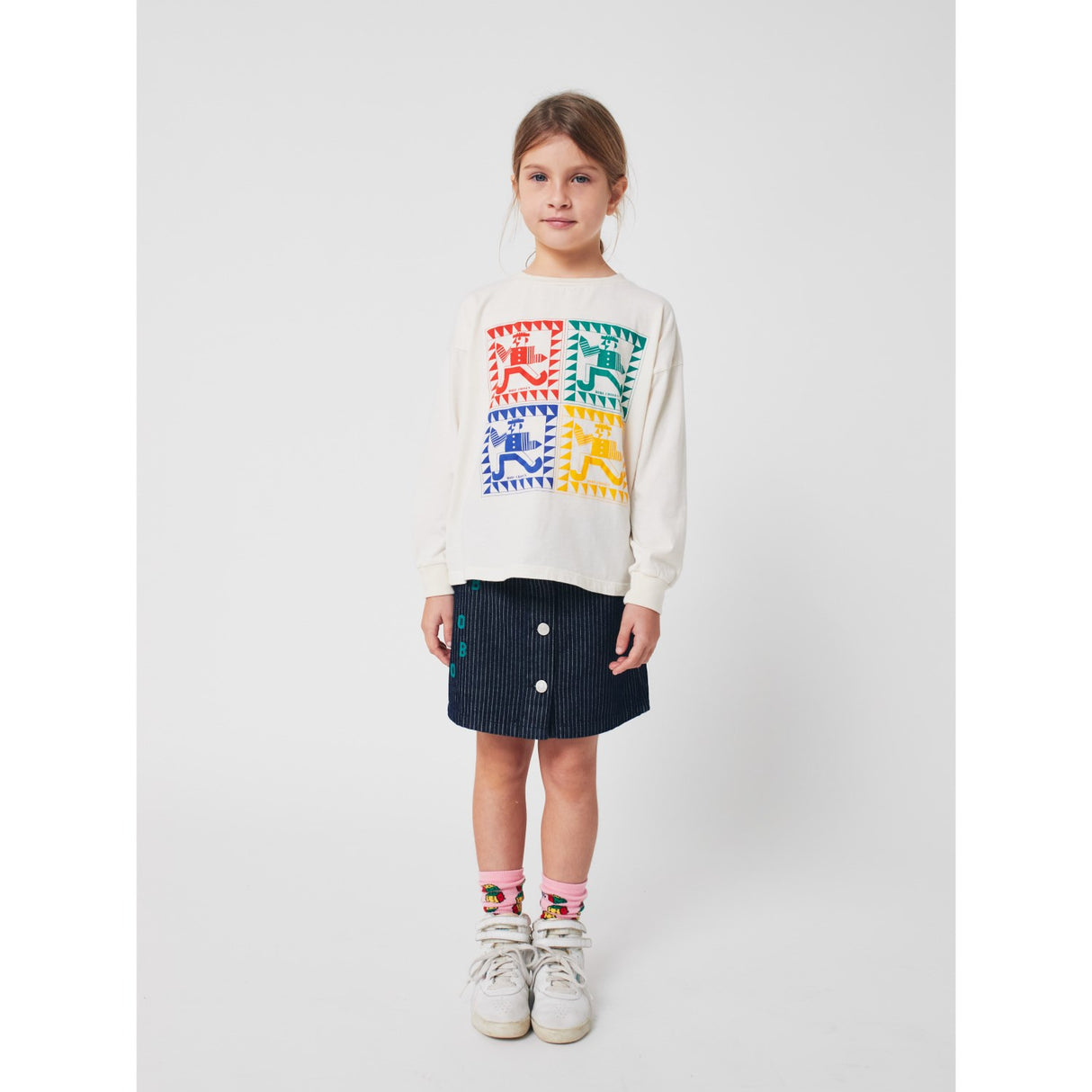 Bobo Choses Pink Dices All Över Kort Strumpor