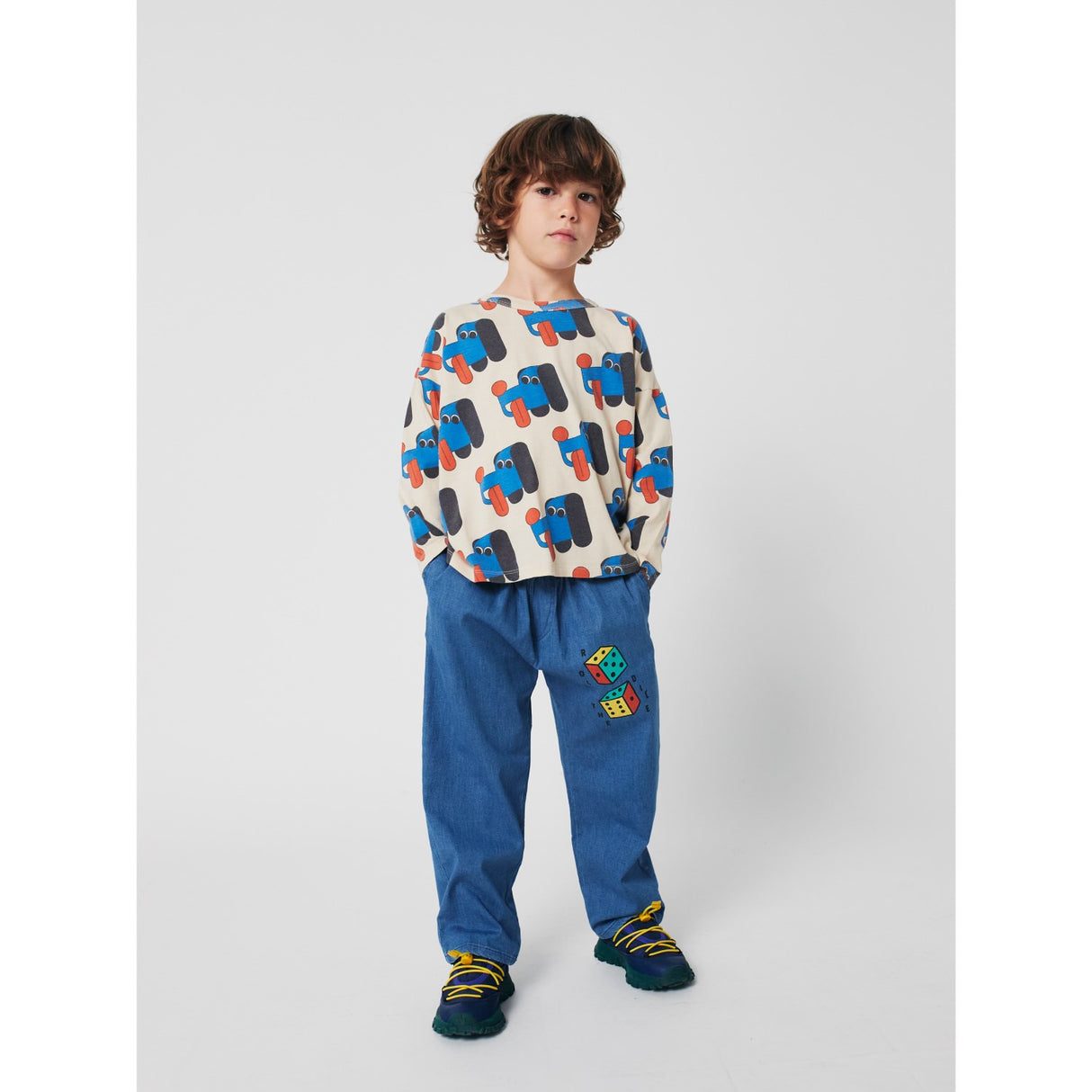 Bobo Choses Offwhite Doggy Mate All Över T-Shirt