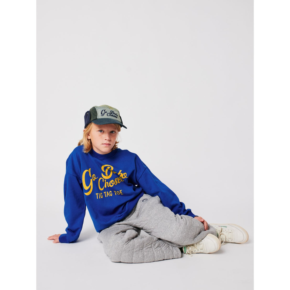 Bobo Choses Blue Go Bobo Sweatshirt