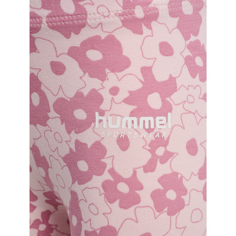 Hummel Pink Nectar Mini Flower AOP Strumpbyxar
