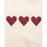 Hanevild Ivory Red Heart Blus