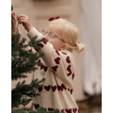 Hanevild Ivory Red Heart Blus