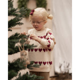 Hanevild Ivory Red Heart Blus
