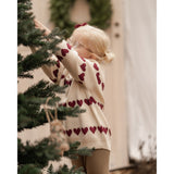 Hanevild Ivory Red Heart Blus