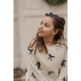 Hanevild Ivory More Bows Sweater