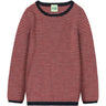 FUB Ecru/Dark Navy/Signal Red Rib Blus