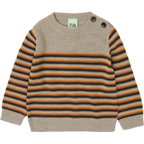 FUB Oat Melange Baby Thin Sweater