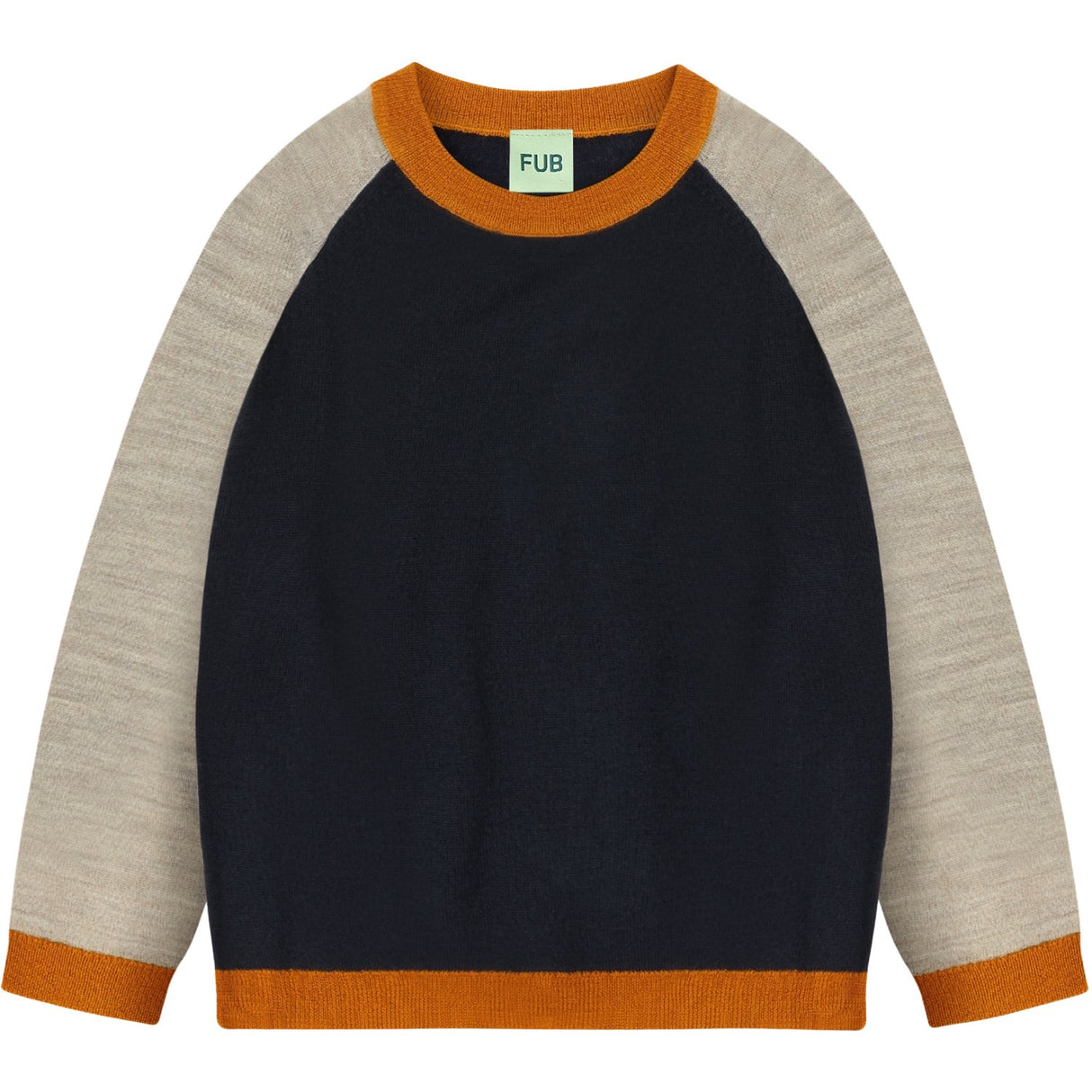 FUB Dark Navy Colour Block Blus