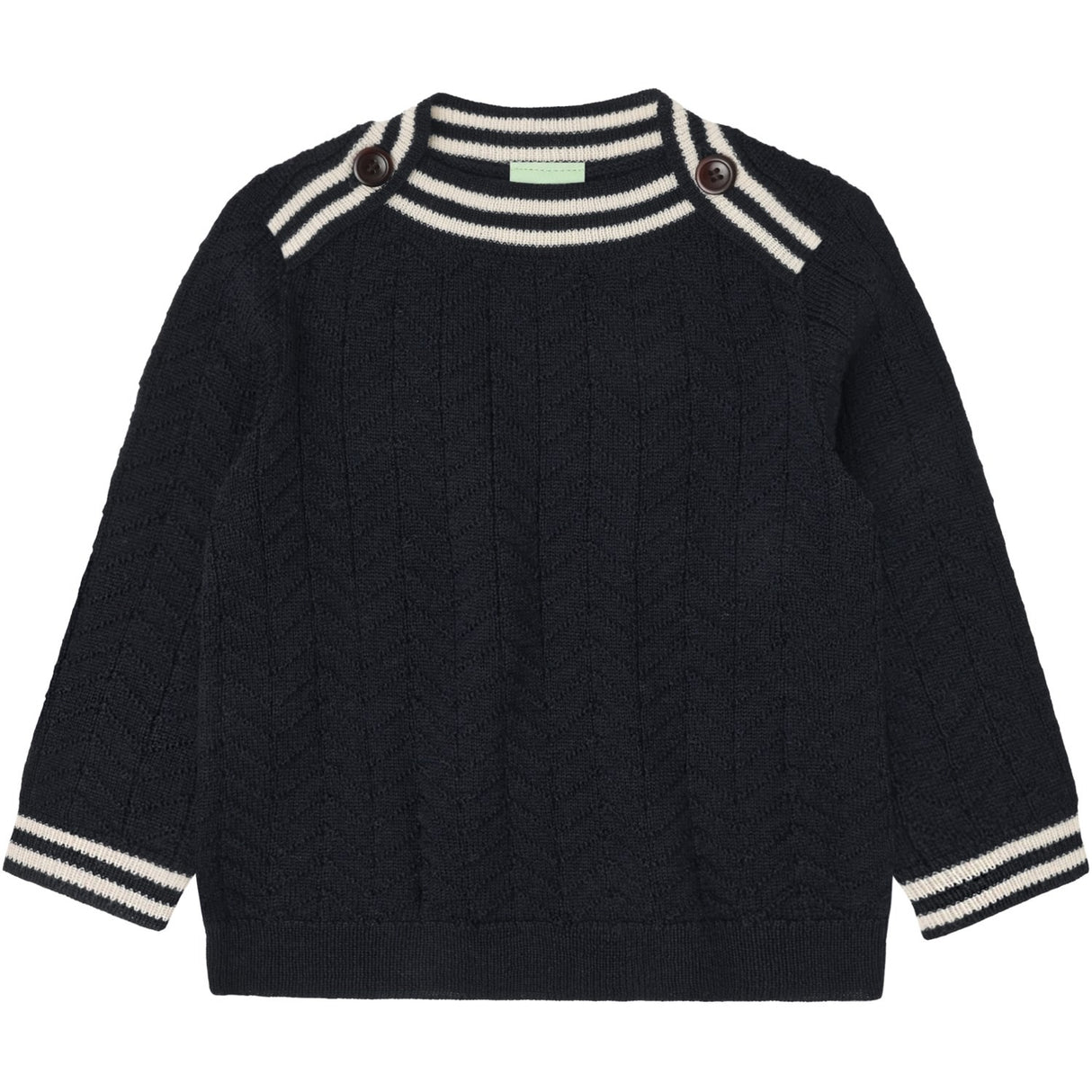 FUB Dark Navy Baby ZigZag Blus