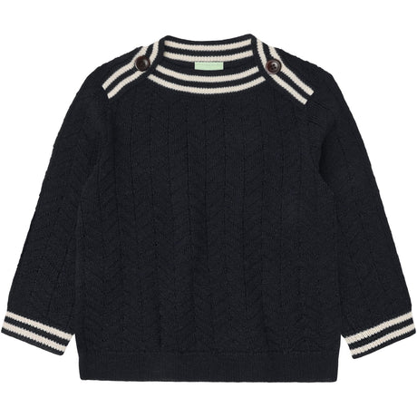 FUB Dark Navy Baby ZigZag Blus