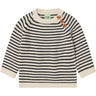FUB Ecru/Dark Navy Baby Sweater
