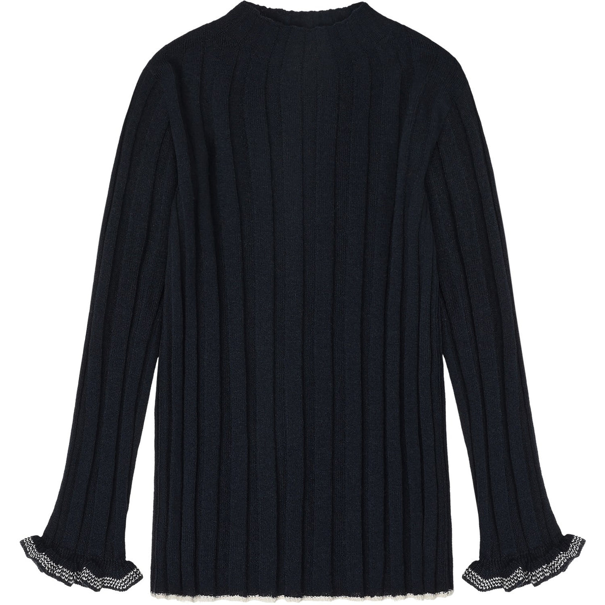 FUB Dark Navy High Neck Blus