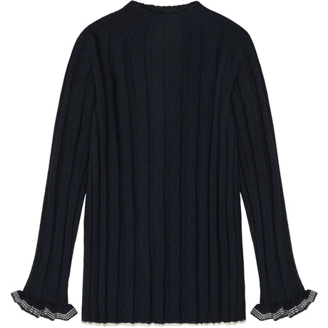 FUB Dark Navy High Neck Blus
