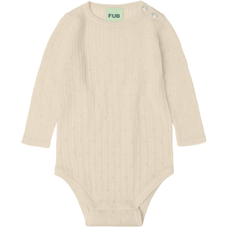 FUB Ecru Baby Pointelle Body