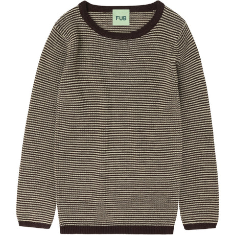 FUB Mocca/Wheat Rib Blus