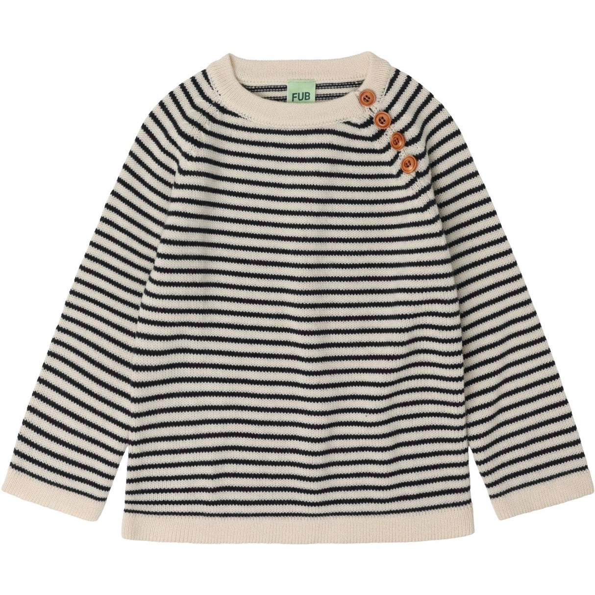 FUB Ecru/Dark Navy Sweater