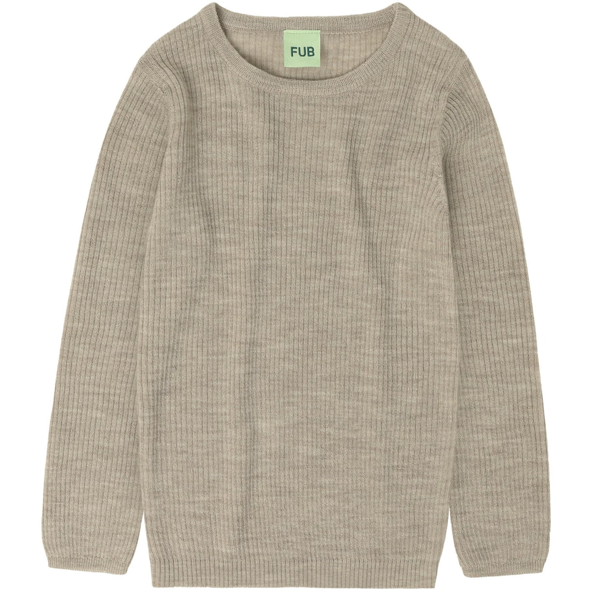 FUB Oat Melange Rib Blus