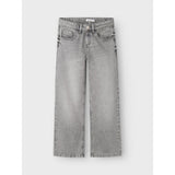 Name It Light Grey Denim Rose Wide Jeans Noos