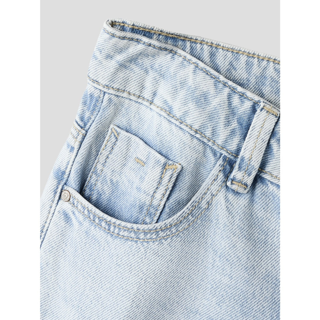 Name It Light Blue Denim Nkfrose Wide Jeans 5529-Be Noos