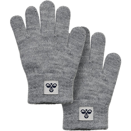 Hummel Grey Melange Stickad Handskar 2-Pack