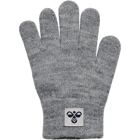 Hummel Grey Melange Stickad Handskar 2-Pack