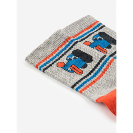 Bobo Choses Heather Grey Doggy Mate Kort Strumpor
