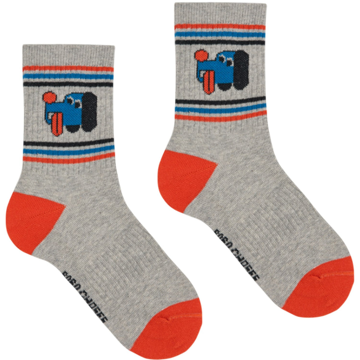 Bobo Choses Heather Grey Doggy Mate Kort Strumpor