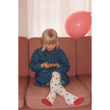 Flöss Mid Blue Strawberry Vilma Klänning