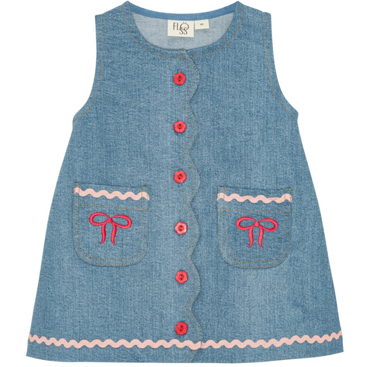 Flöss Mid Blue Rinse Hazel Klänning