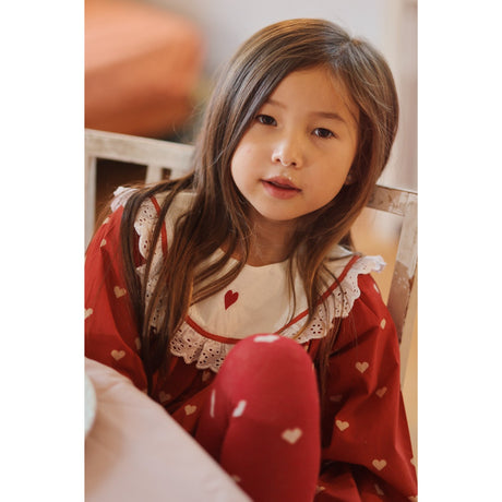 Flöss Poppy Red/Soft White Ellen Klänning