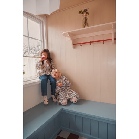 Flöss Mid Blue Strawberry Vilma Byxor