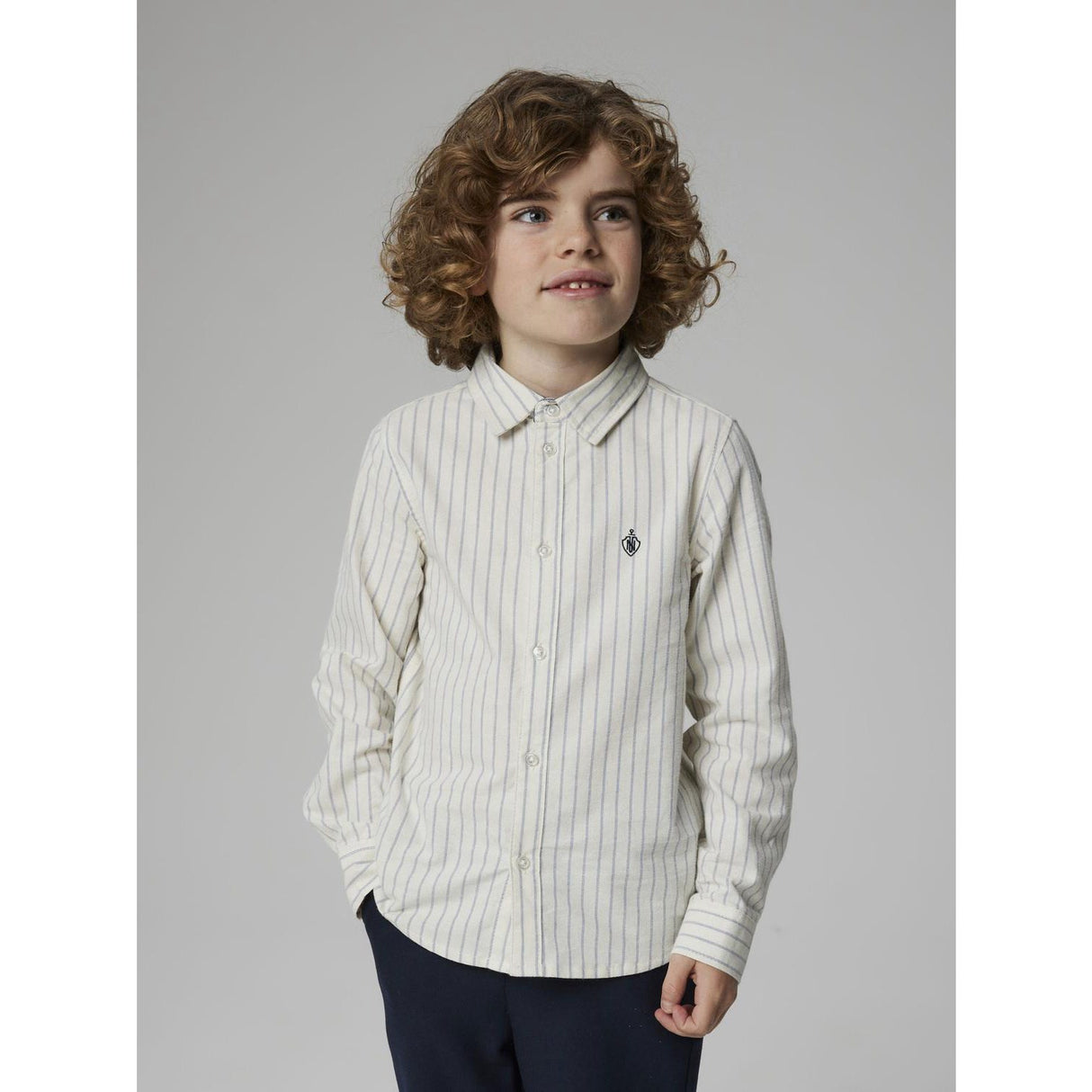 Name It Jet Stream Navy Blazer Nkmnewsa Ls Skjorta Noos