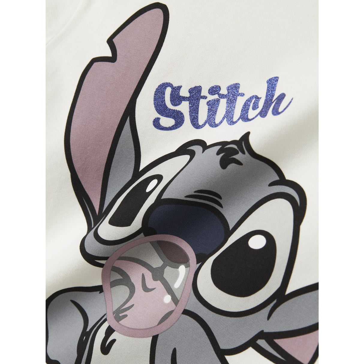 Name It Cloud Dancer Nkfakun Stitch Ss Nreg Topp Box Noos Wdi