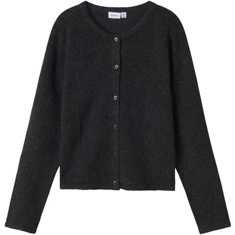 Name It Dark Grey Melange Nkfsaluna Ls Stickad Card Noos