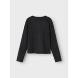 Name It Dark Grey Melange Nkfsaluna Ls Stickad Card Noos