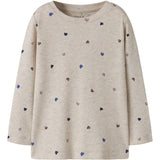 Name It Peyote Melange Hearts Nmfnutti Ls Topp Noos