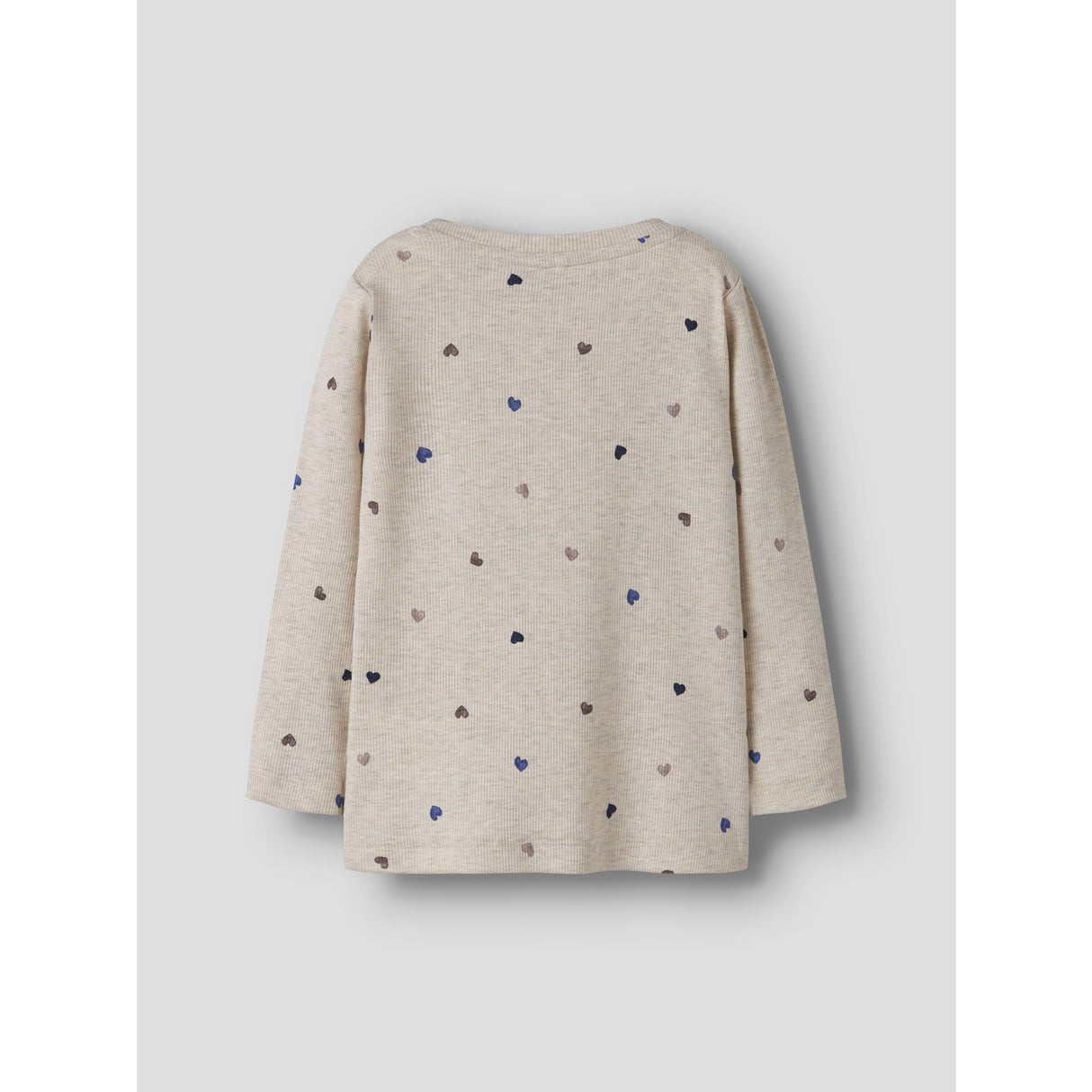 Name It Peyote Melange Hearts Nmfnutti Ls Topp Noos