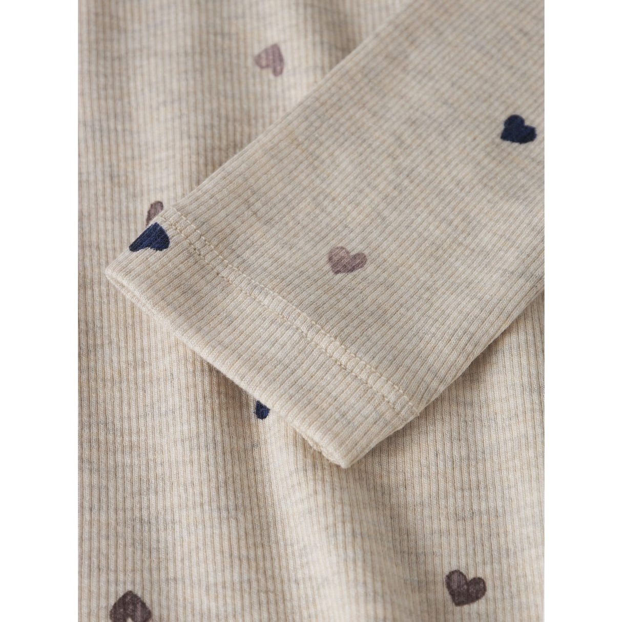 Name It Peyote Melange Hearts Nmfnutti Ls Topp Noos